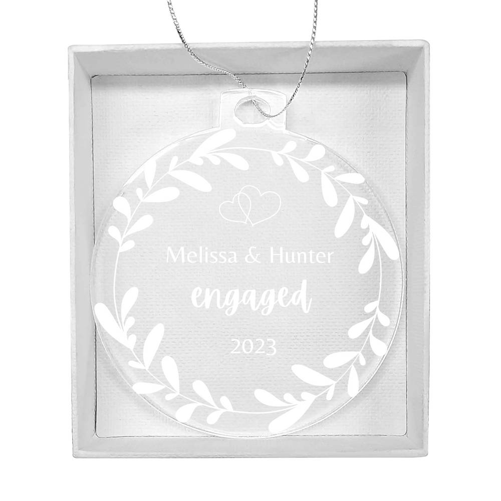 Personalized Engaged 2023 Ornament