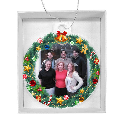 Family Photo Christmas Ornament