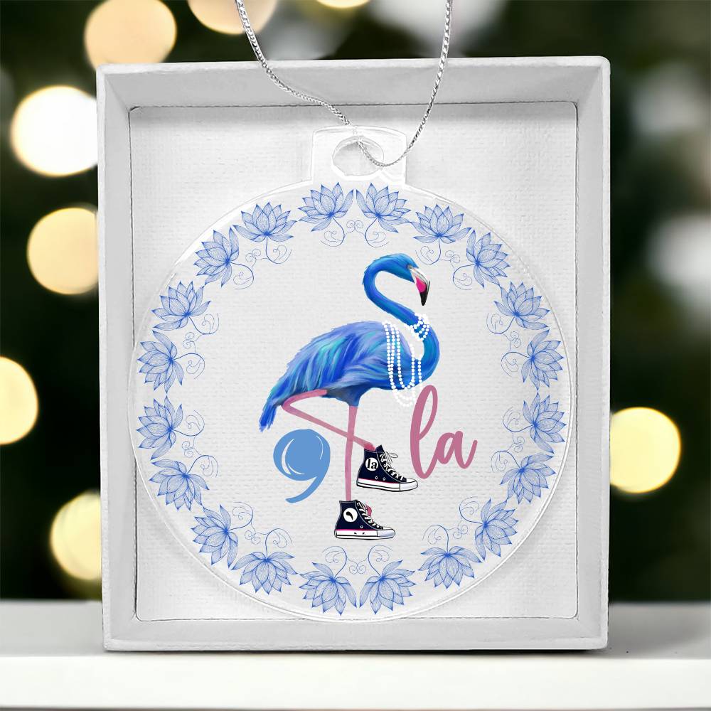 Flamingo Kamala Election Acrylic Ornament