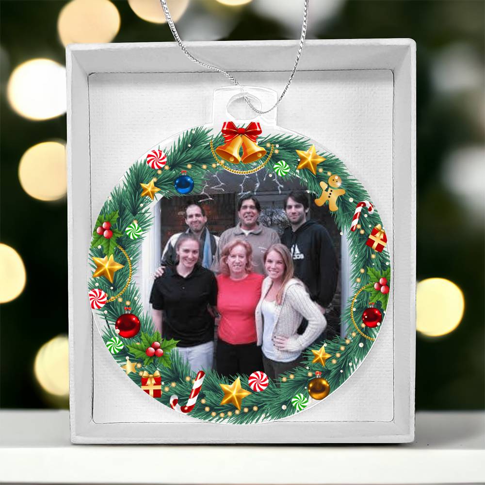 Family Photo Christmas Ornament