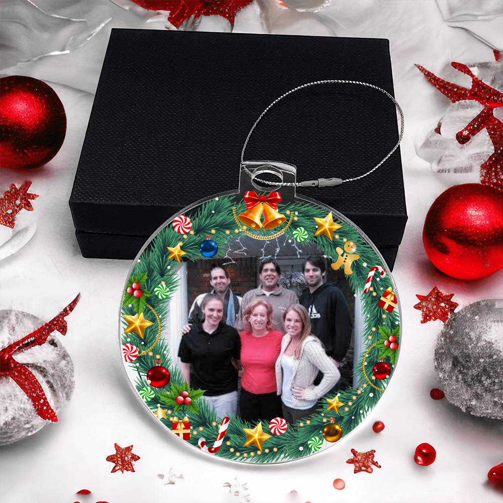 Family Photo Christmas Ornament