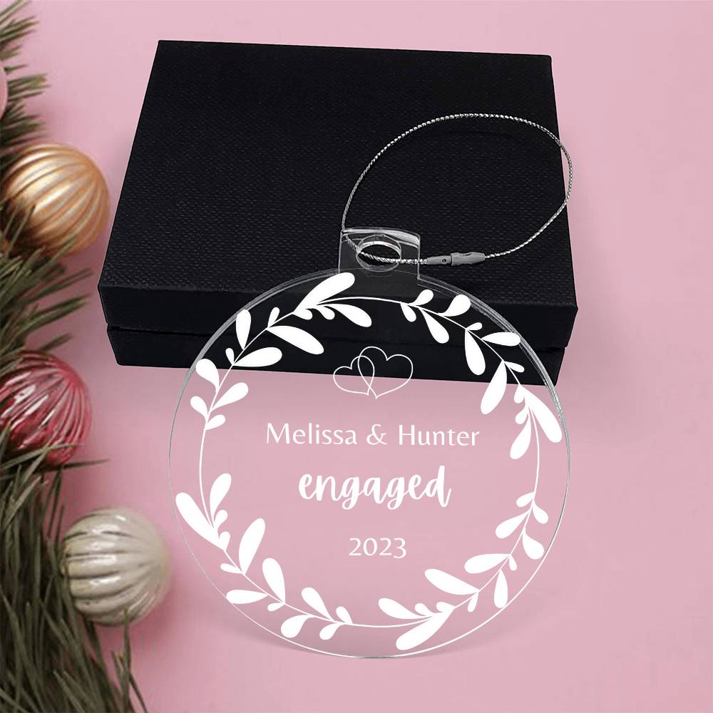 Personalized Engaged 2023 Ornament