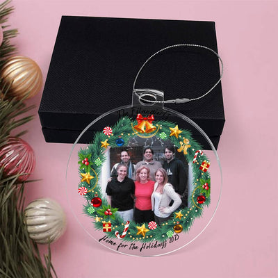 Home for the Holidays 2023 Family Photo Ornament