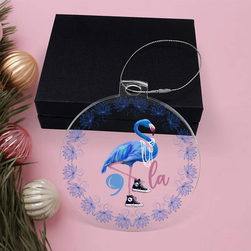 Flamingo Kamala Election Acrylic Ornament