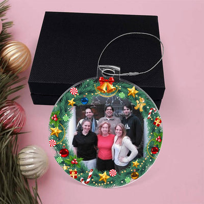 Family Photo Christmas Ornament