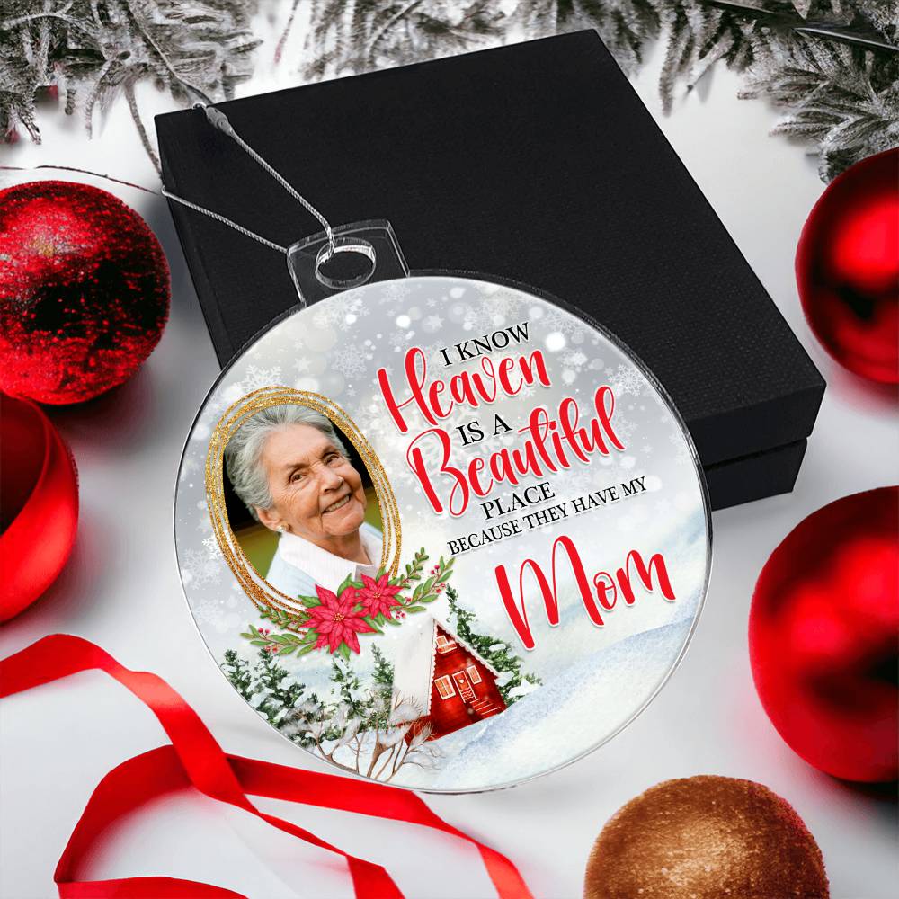 Mom in Heaven Christmas Ornament