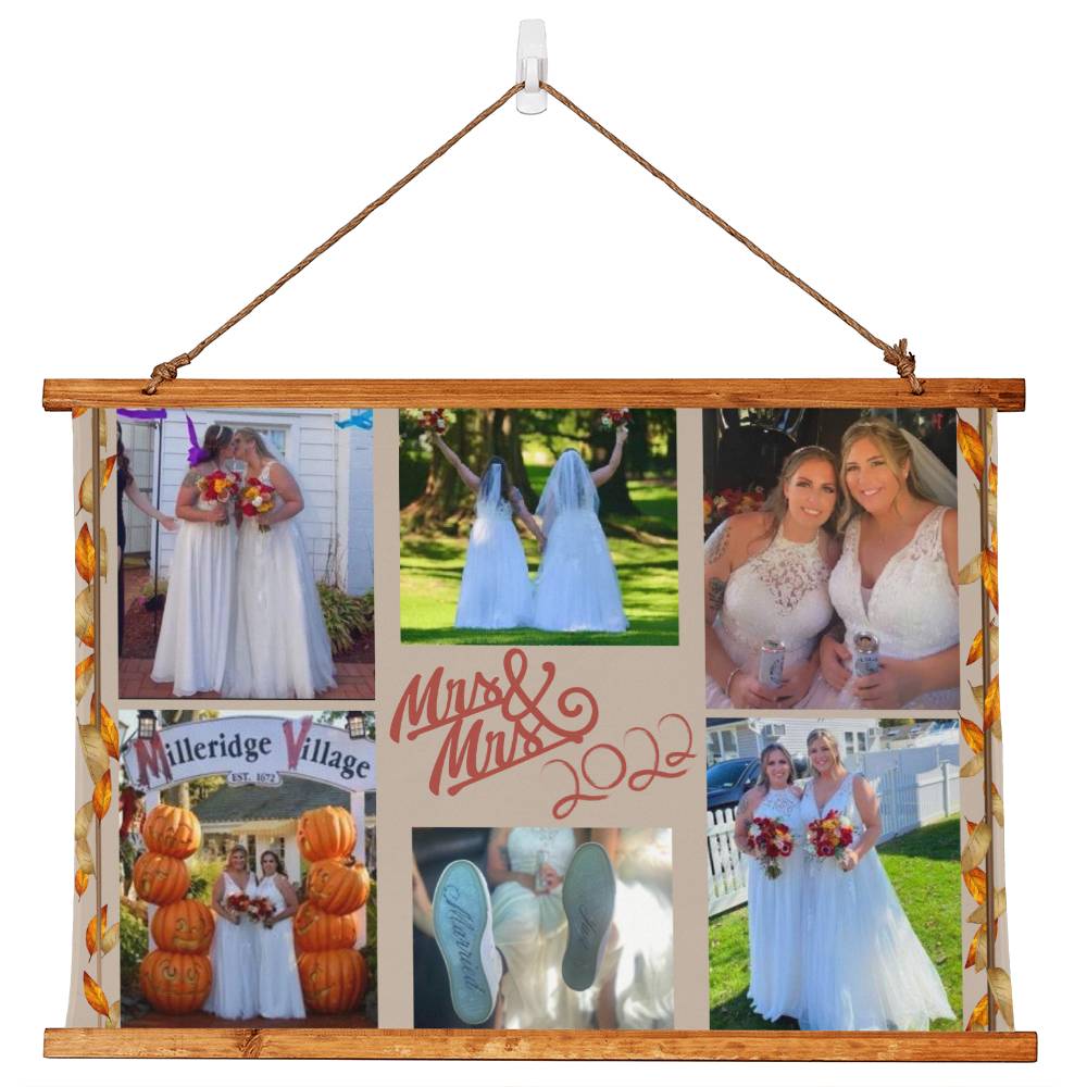 Personalized Wedding Collage Tapasry