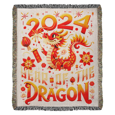 Personalized Year of the Dragon Baby Blanket