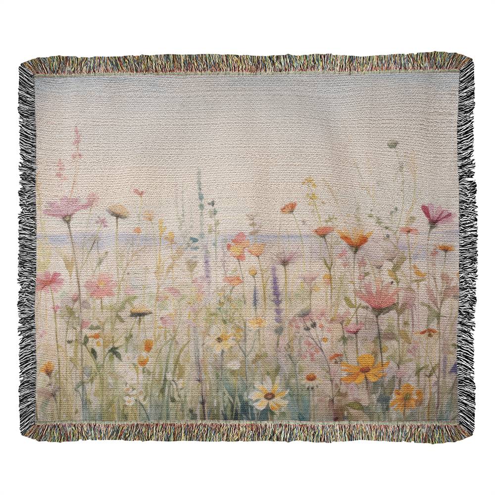 Wildflower Beach Heirloom Woven Blanket