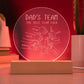 Dad's Team LED Lighted Engraved Acrylic Plaque