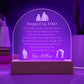 Stepped Up Dad Engraved Acrylic Plaque