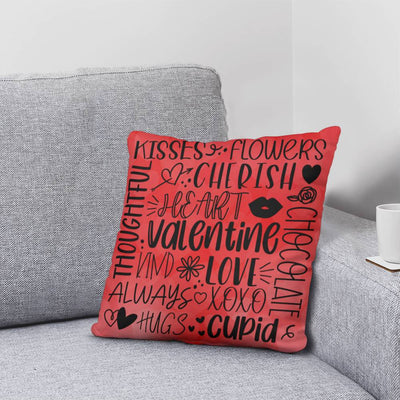 Personalized Valentine Throw Pillow in 5 Sizes