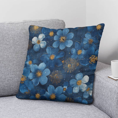 Faux Denim Decorative Throw Pillow