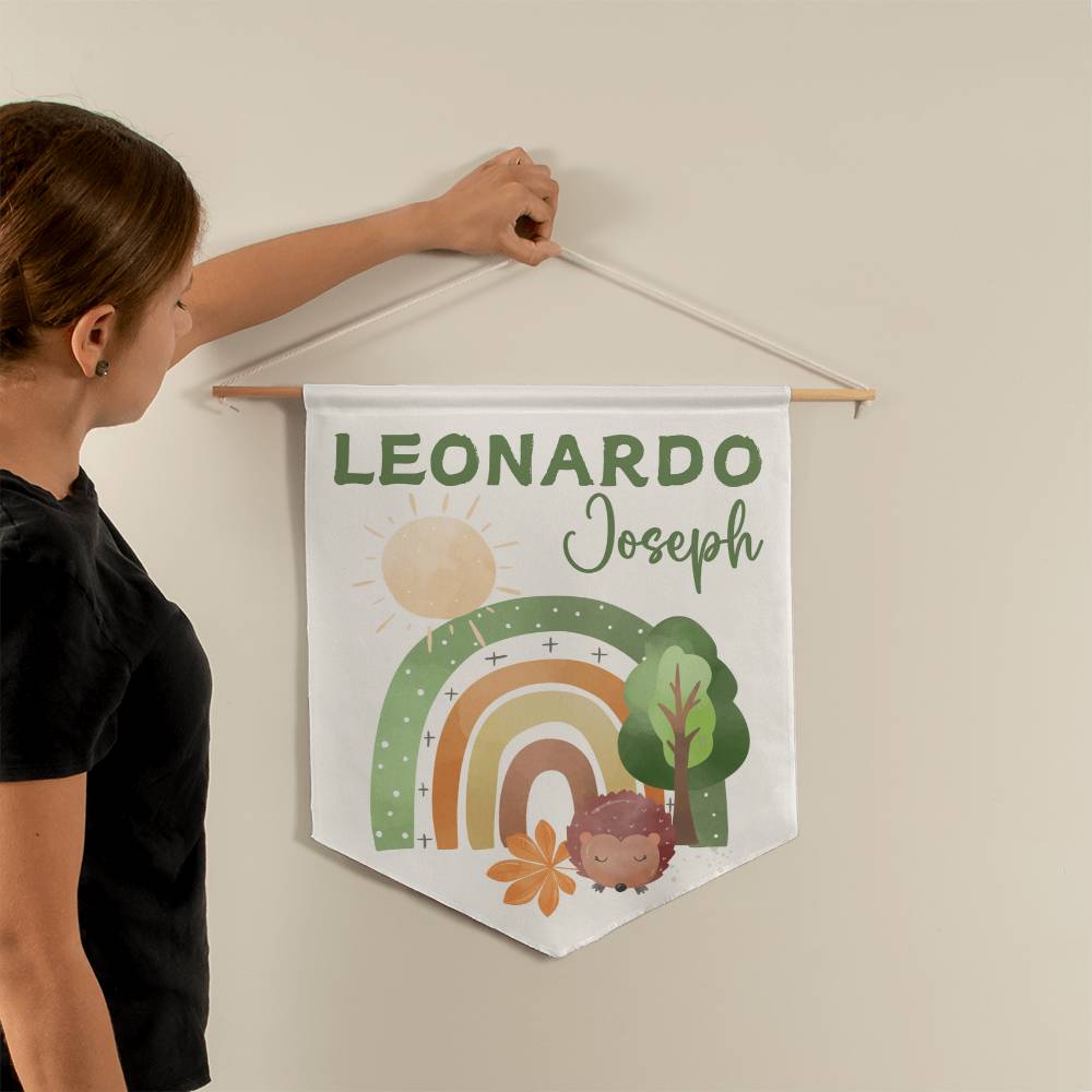 Personalized Baby Bedroom Name Wall / Door Pennant