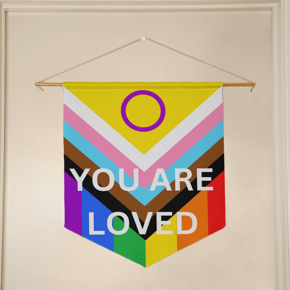 PRIDE Flag You Are Loved Wall Pennant