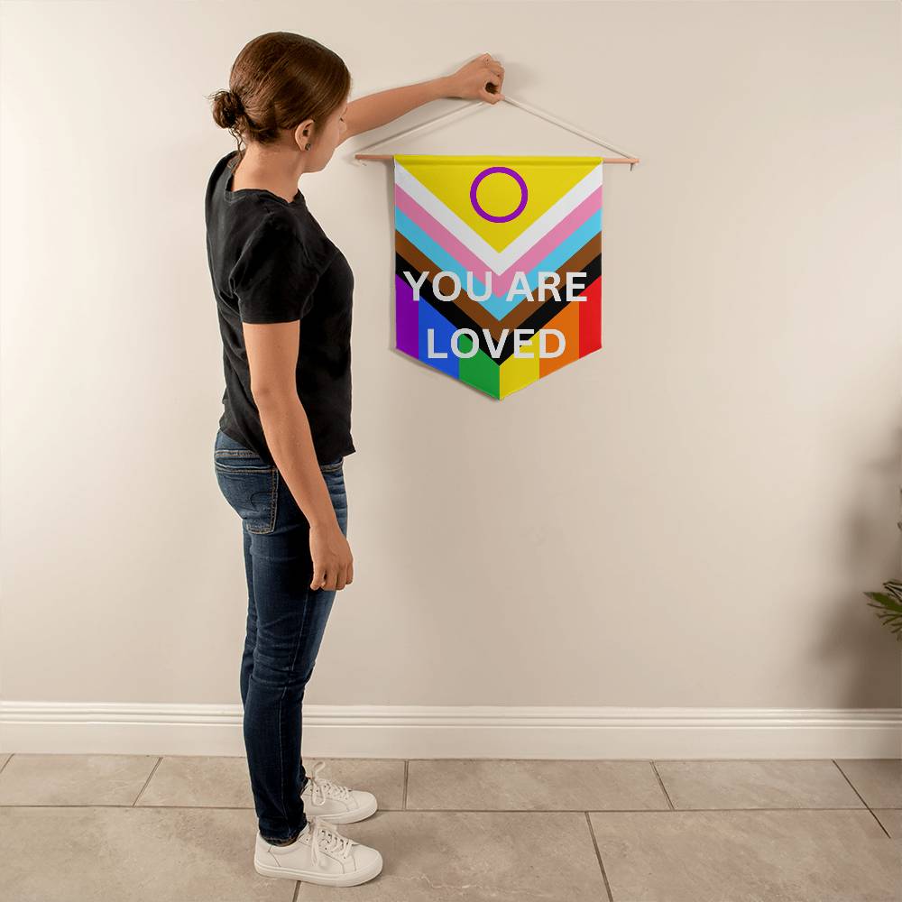 PRIDE Flag You Are Loved Wall Pennant