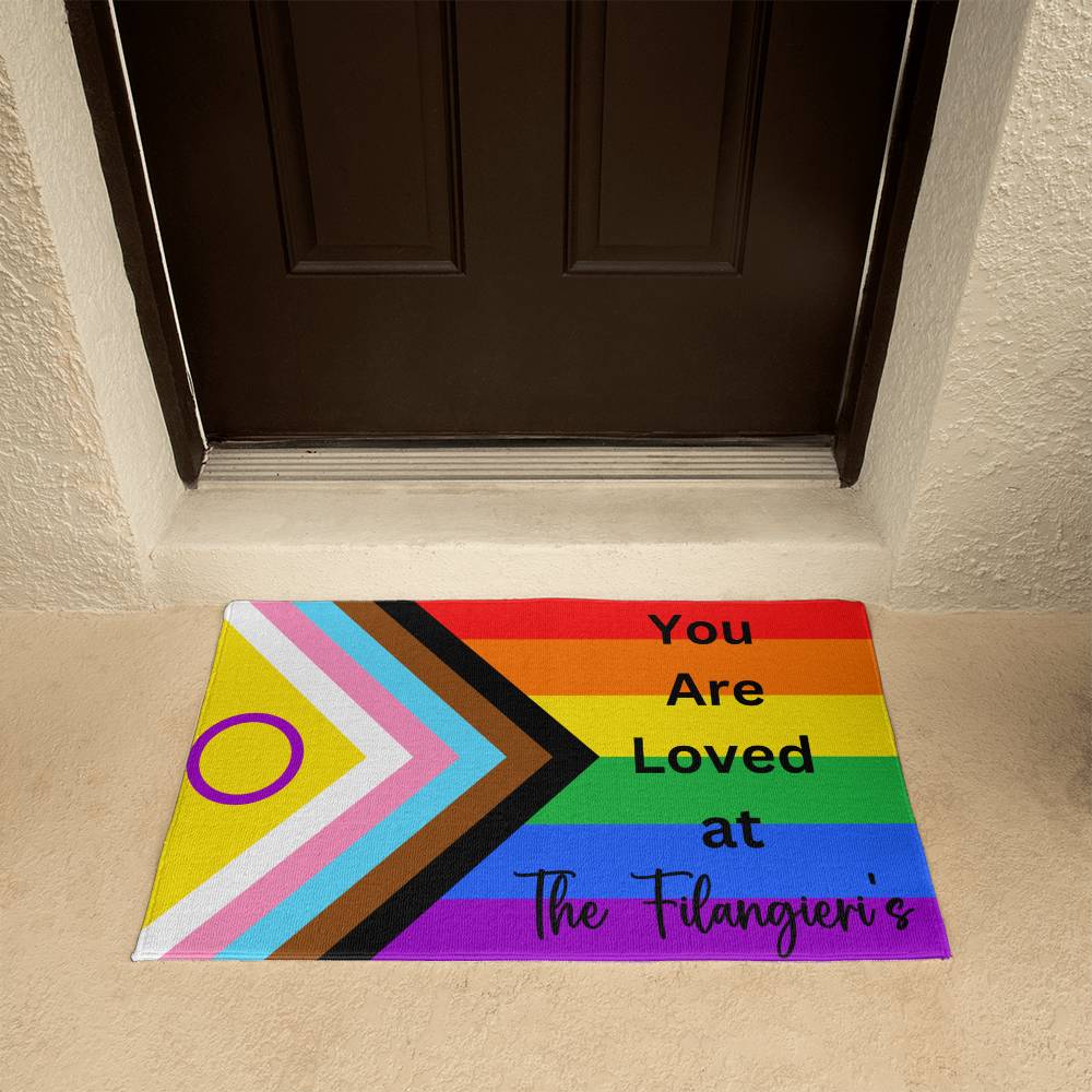 Personalized PRIDE Door Matt