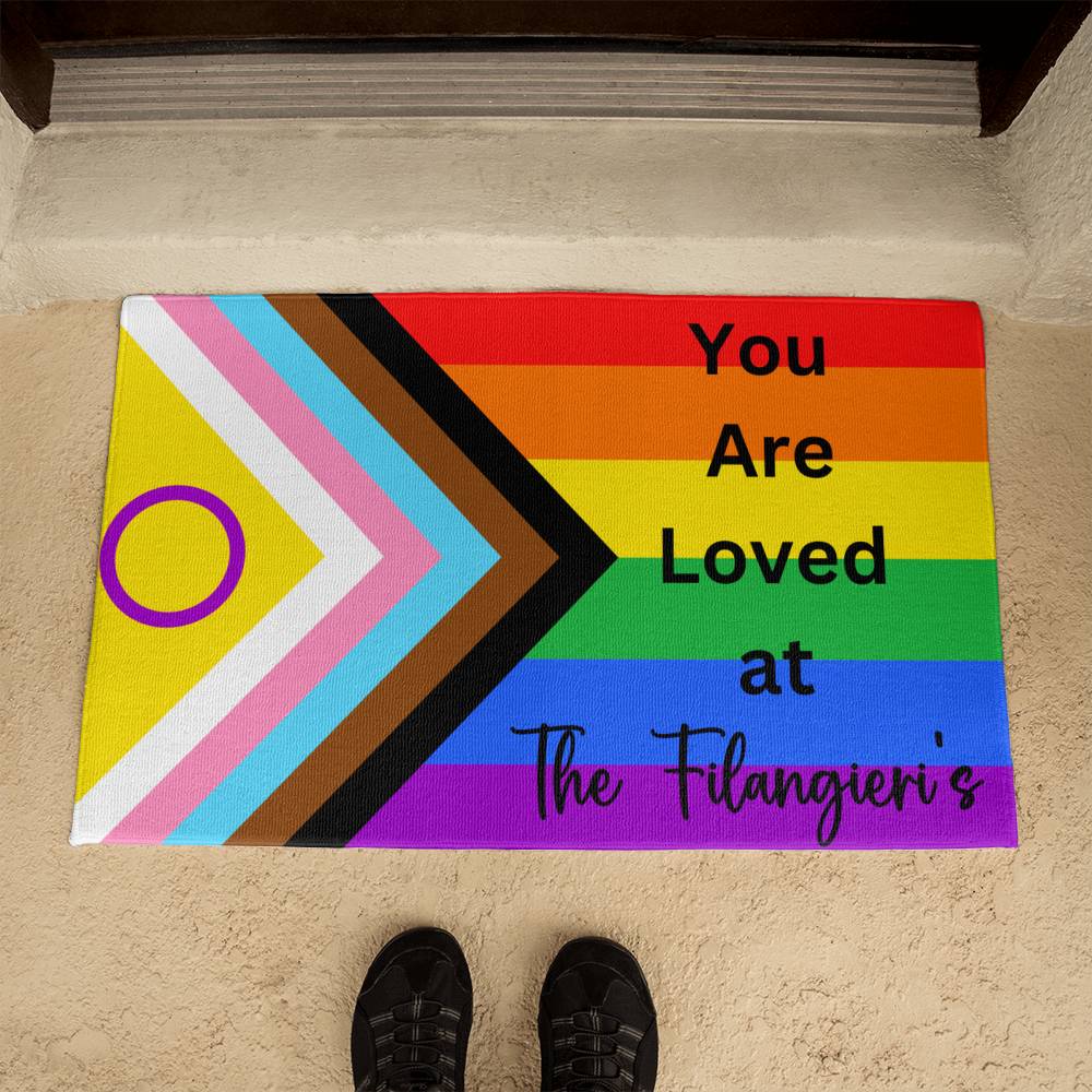 Personalized PRIDE Door Matt