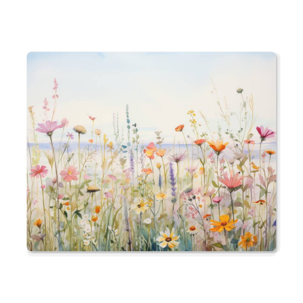 Wildflower Beach High Gloss Metal Art Print