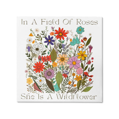 She Is A Wildflower Gallery Wrapped Canvas Wall Decor