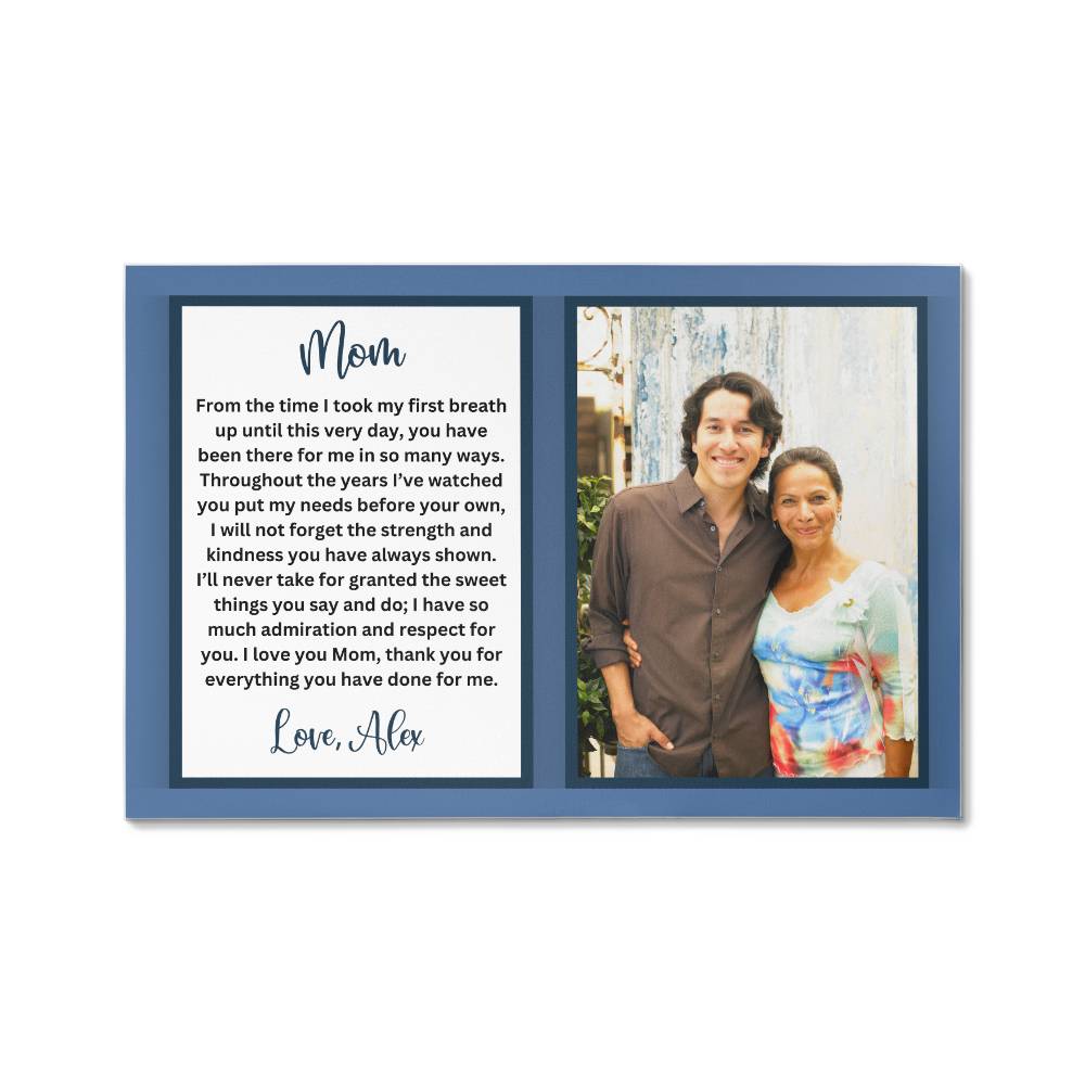 Personalized Mom Photo Gallery Wrapped Canvas