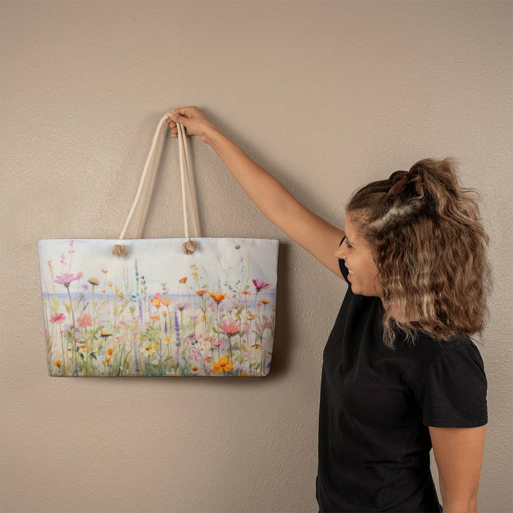 Wildflower Beach Weekender Tote Bag