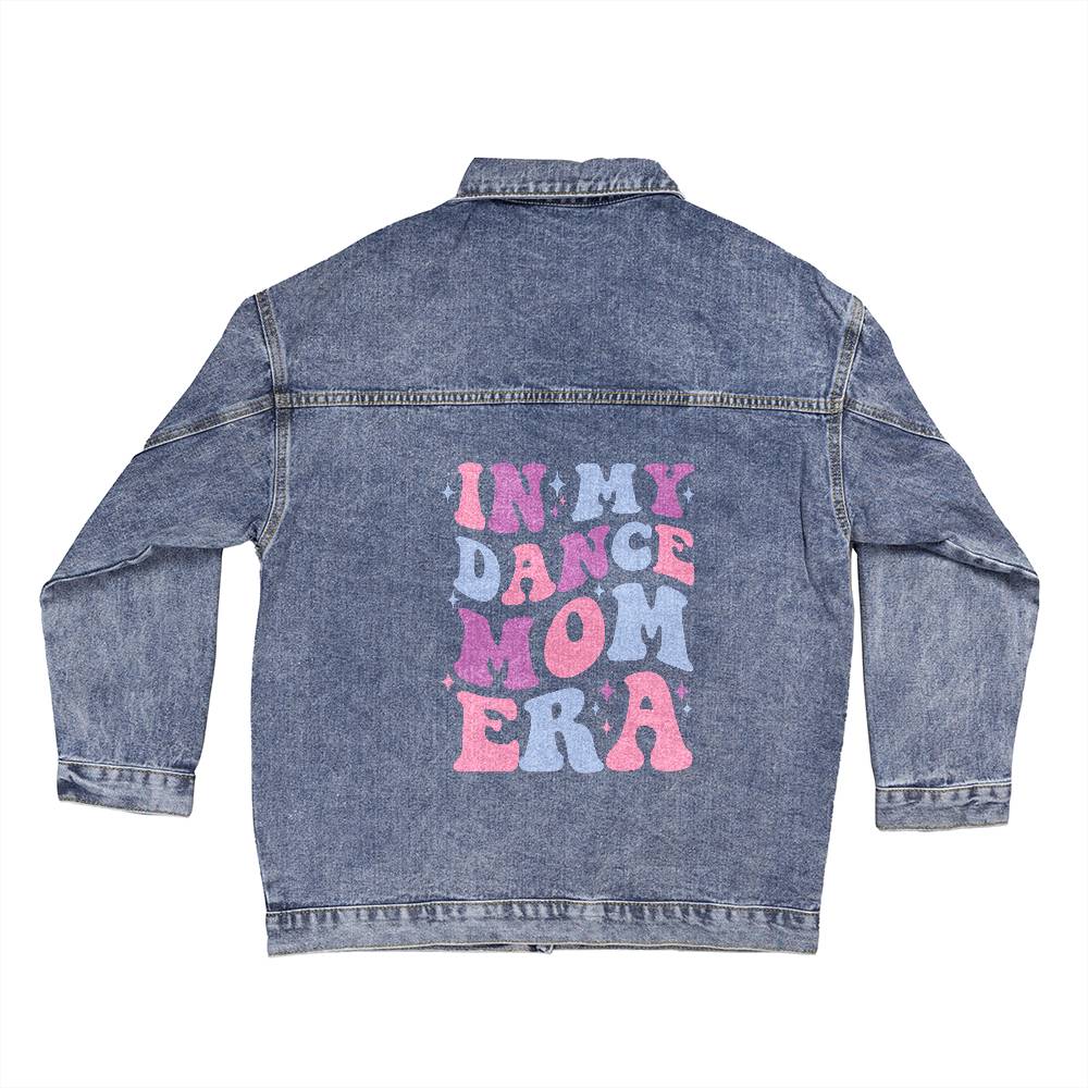 Personalized Dance Mom Era Oversized Women's DTG Denim Jacket