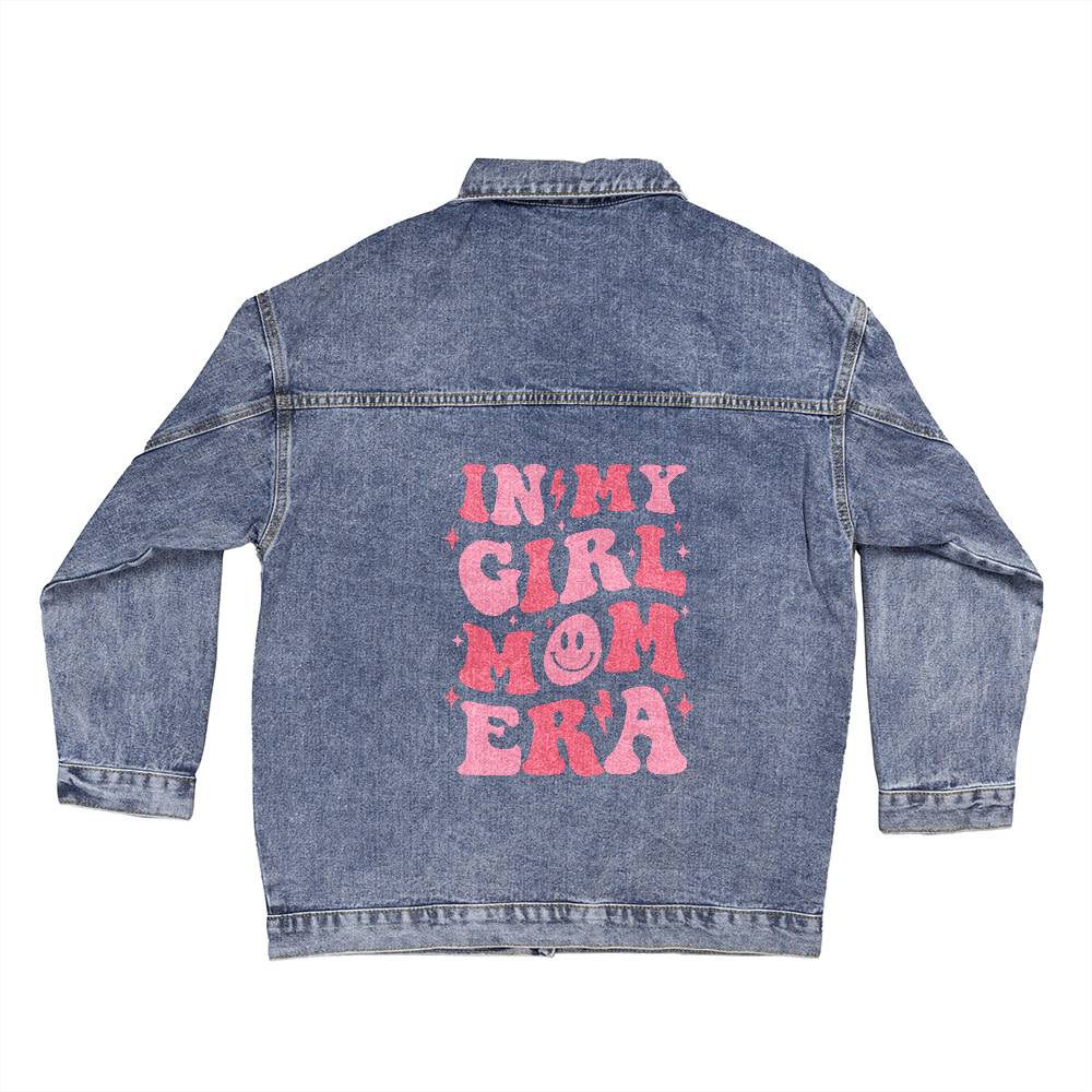 In My Girl Mom ERA Oversized Women's DTG Denim Jacket