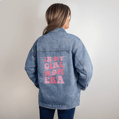 In My Girl Mom ERA Oversized Women's DTG Denim Jacket