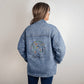 Personalized Chose Kindness Oversized Women's DTG Denim Jacket