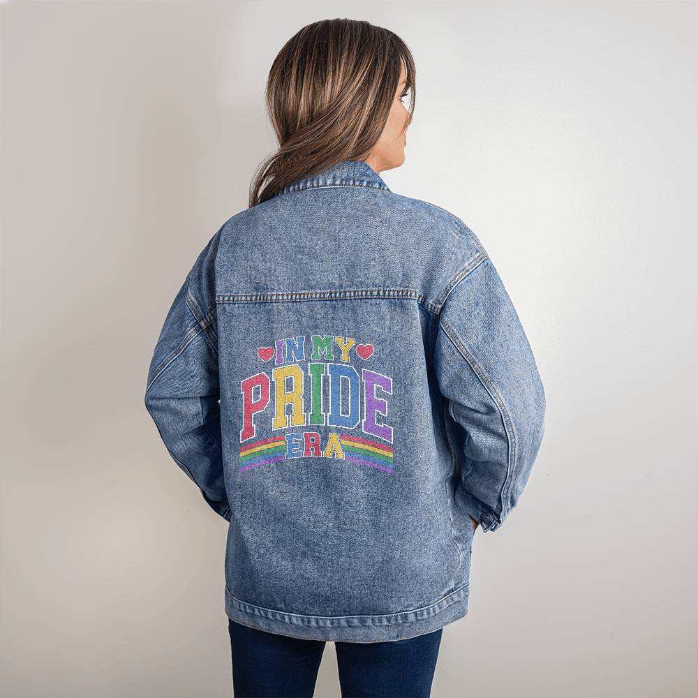 PRIDE Oversized Women's DTG Denim Jacket