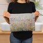 Wildflower Beach Large Fabric Zippered Pouch