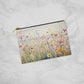 Wildflower Beach Large Fabric Zippered Pouch