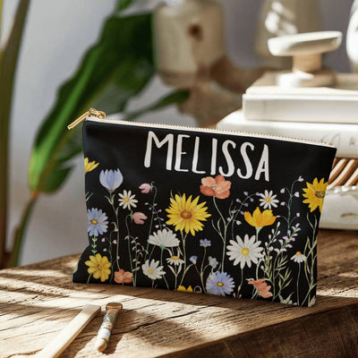 Personalized Fabric Zippered Pouch