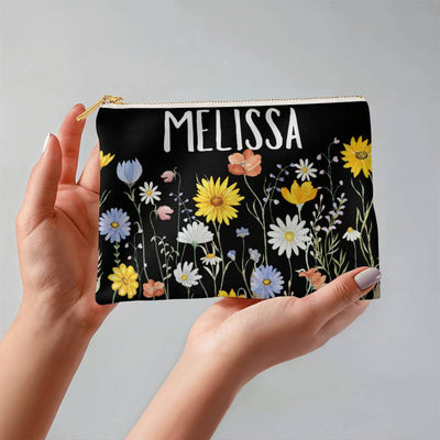 Personalized Fabric Zippered Pouch