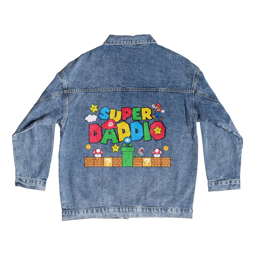 Super Daddio Men's DTG Denim Jacket