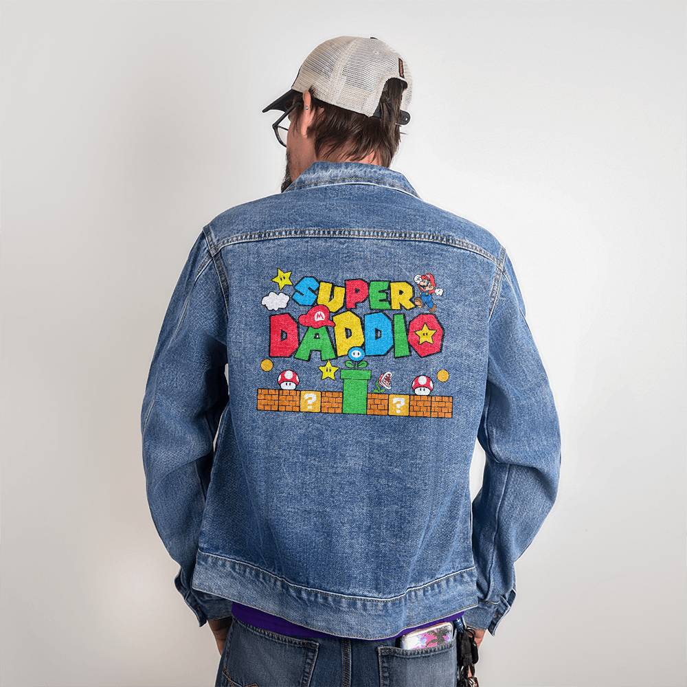 Super Daddio Men's DTG Denim Jacket