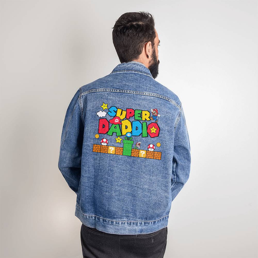 Super Daddio Men's DTG Denim Jacket