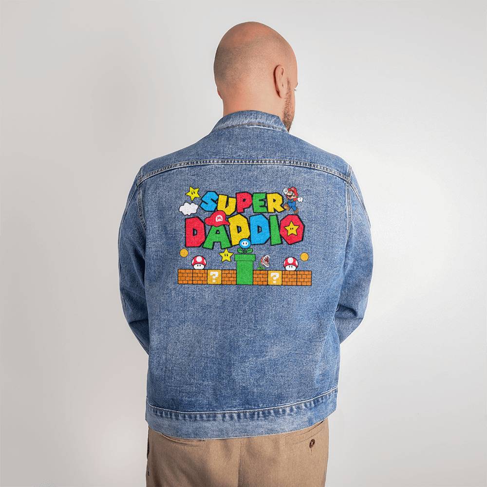 Super Daddio Men's DTG Denim Jacket