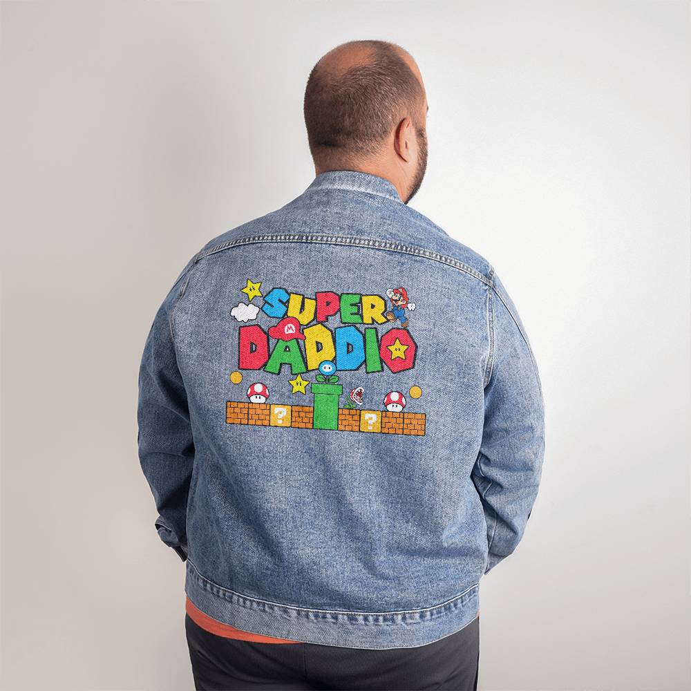 Super Daddio Men's DTG Denim Jacket