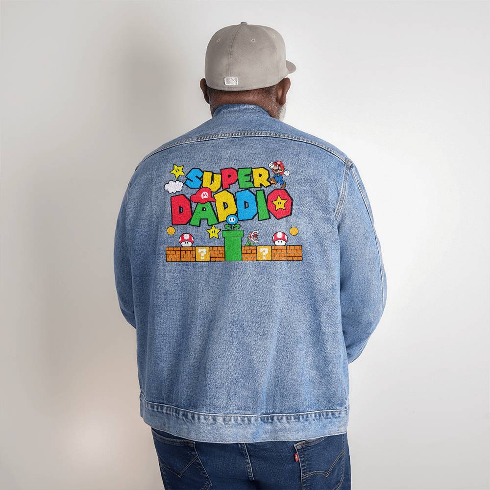 Super Daddio Men's DTG Denim Jacket