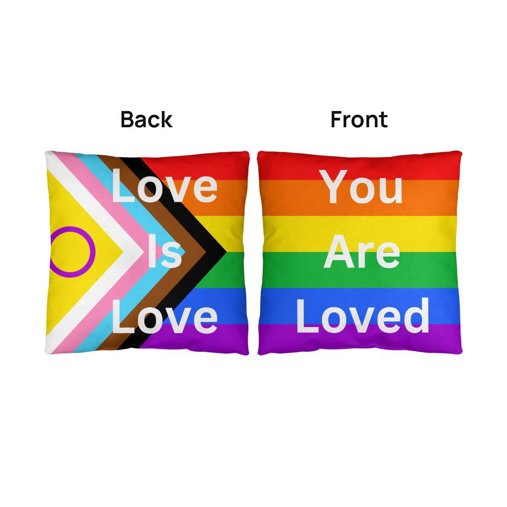 PRIDE Love Is Love Indoor/Outdoor Pillow