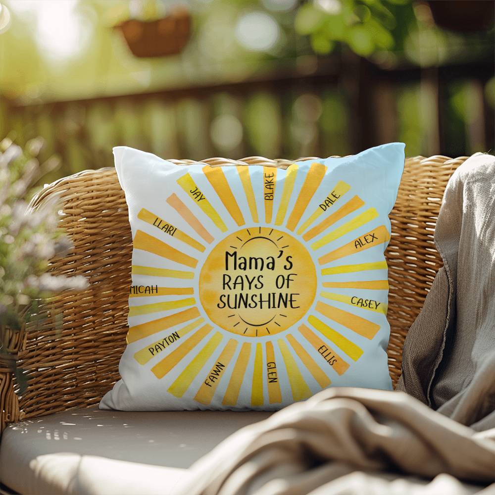 Mama's Rays Of Sunshine Indoor/Outdoor Pillow