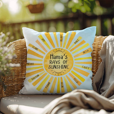 Mama's Rays Of Sunshine Indoor/Outdoor Pillow