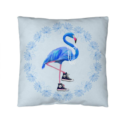 Flamingo Chucks & Pearls Kamala Election Outdoor Pillow