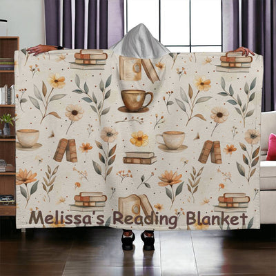 Personalized Hooded Sherpa Fleece Blanket