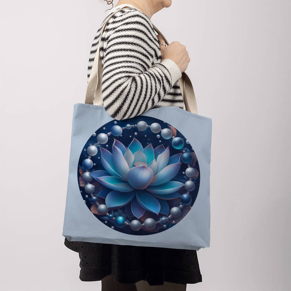 MadamPOTUS47 Blue Lotus & Pearls Harris Election  Classic Tote Bag