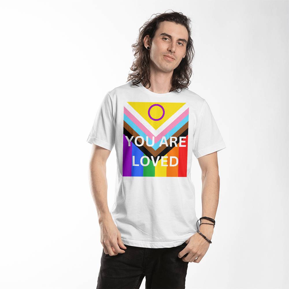 PRIDE You Are Loved Canvas 3001 Jersey Tee