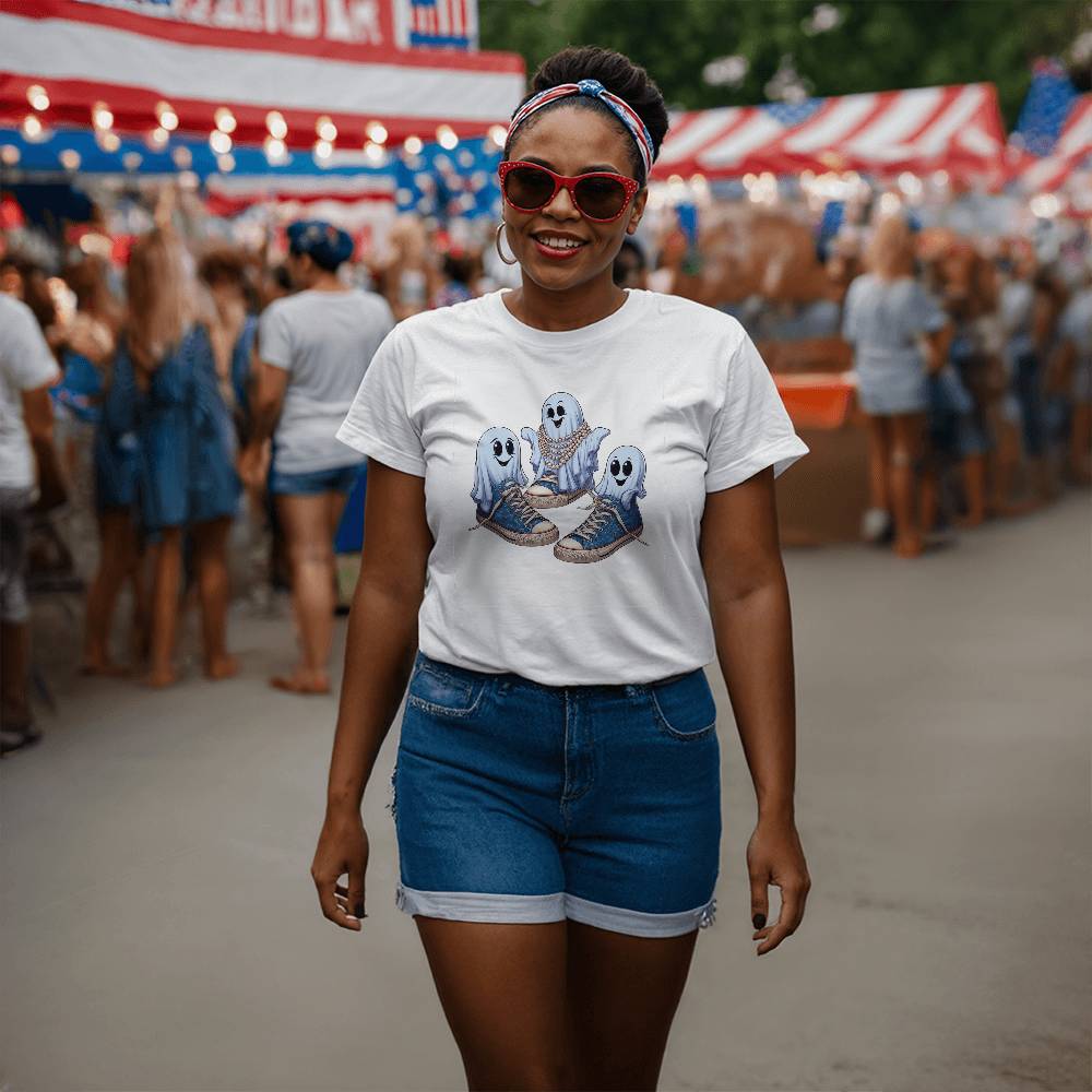 Ghost Chucks & Pearls Harris Election Bella + Canvas Jersey Tee,