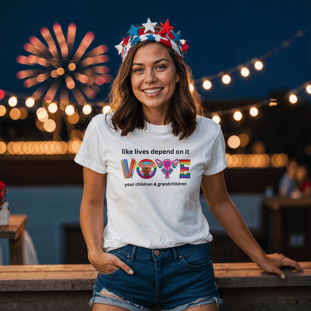 VOTE Harris Election Bella + Canvas Jersey Tee